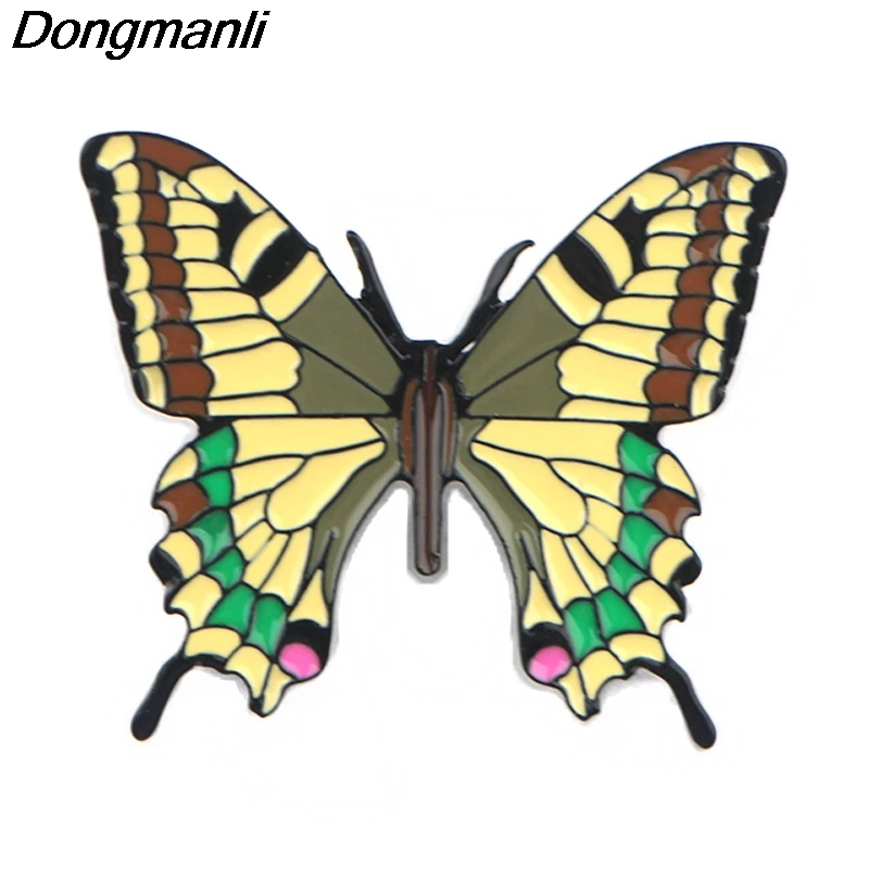 P4101 Dongmanli ювелирные изделия Бабочка Мотылек металлические эмалированные булавки броши для женщин модные нагрудные булавки рюкзак сумки значок подарки