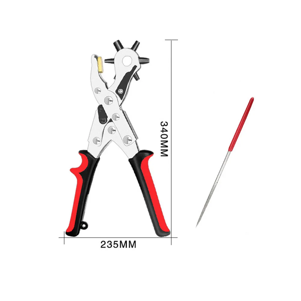 Кожаный ремень дырокол плоскогубцы ушко перфоратор вращается швейная машина сумка сеттер Инструмент ремешок для часов Ремешок домашнее кожевенное ремесло XOA88 - Цвет: new labor-saving ell