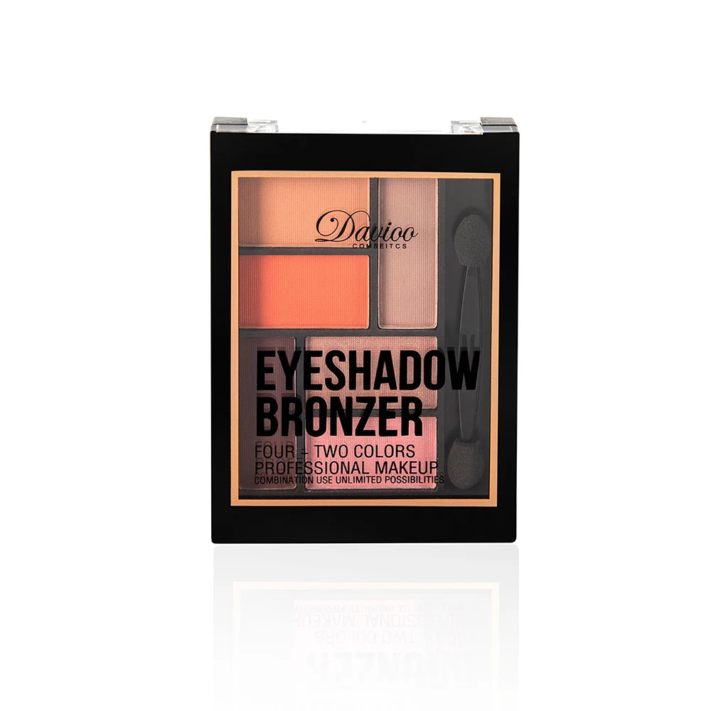 As the picture 2 BearPaw, 6 цветов, женские косметические тени для век, макияж, тени для век, натуральные, водонепроницаемые, длительные, тени для век, для девушек, макияж, тени для век, палитра - Цвет: As the picture 2