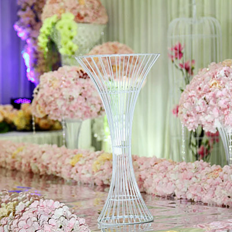 Железная Цветочная подставка, ваза, свадебные реквизиты, кованый искусственный цветочный стол, Центральные элементы, дорога, цветочный шар, ваза, свадебное украшение