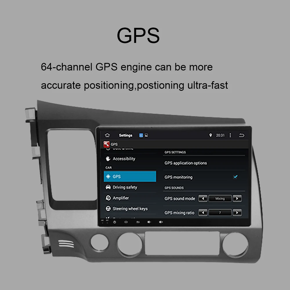 Android 9,0 Восьмиядерный Автомобильный gps навигация для HONDA CIVIC левое Вождение 2006-2011 gps с радио RDS BT зеркало-Ссылка Wifi Aux
