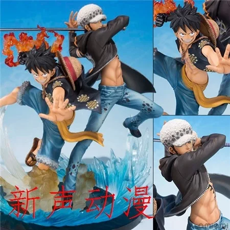 

New Voice Anime One Piece Luffy And Trafalgar And Rowe Five Anniversary Commemorative Edition Garage Kit