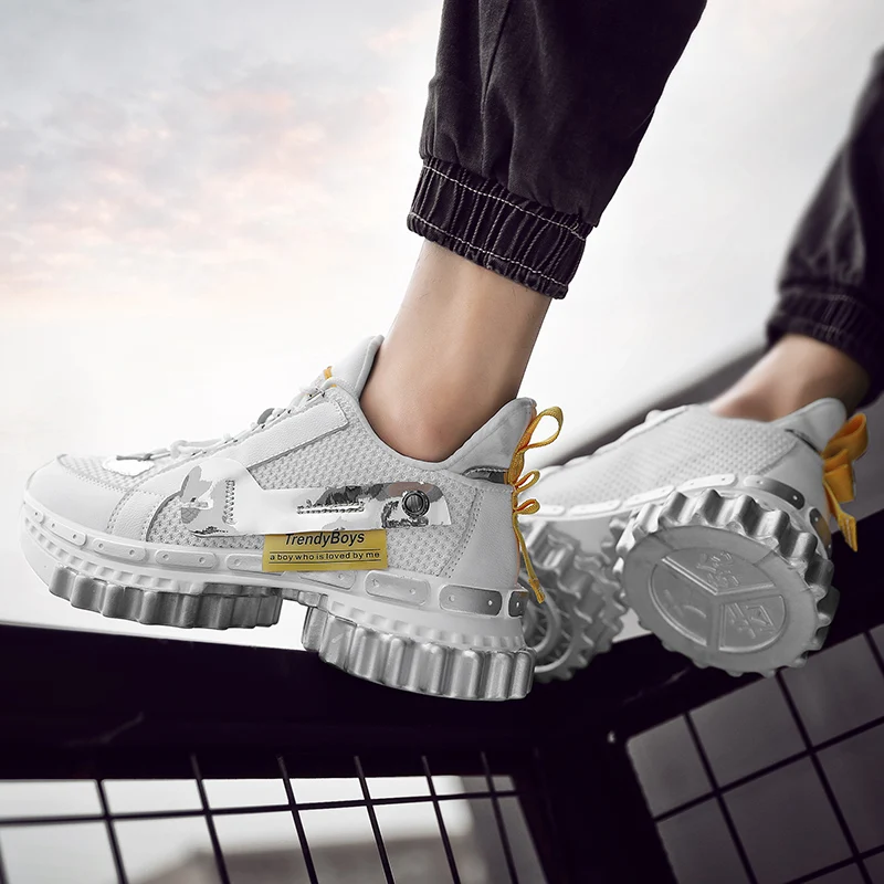 Street tide boys sneakers 2020 spring super man's sneakers high top gear comfort sneakers men shoes