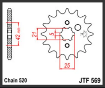 LOPOR 12T-520 передняя Звездочка для YAMAHA YFA1 B/D/E/F/G/H/J/K/L/M/N/P 125 Бриз 91-04 YFM125 G-S, T, v, W, X, Y, Z, A, B Grizzly 04-12