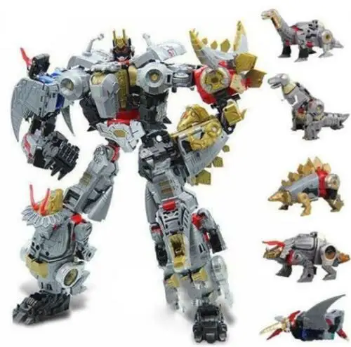 B Mamba машина динозавр вулканикус Гримлок Dinobots 5в1 фигурка