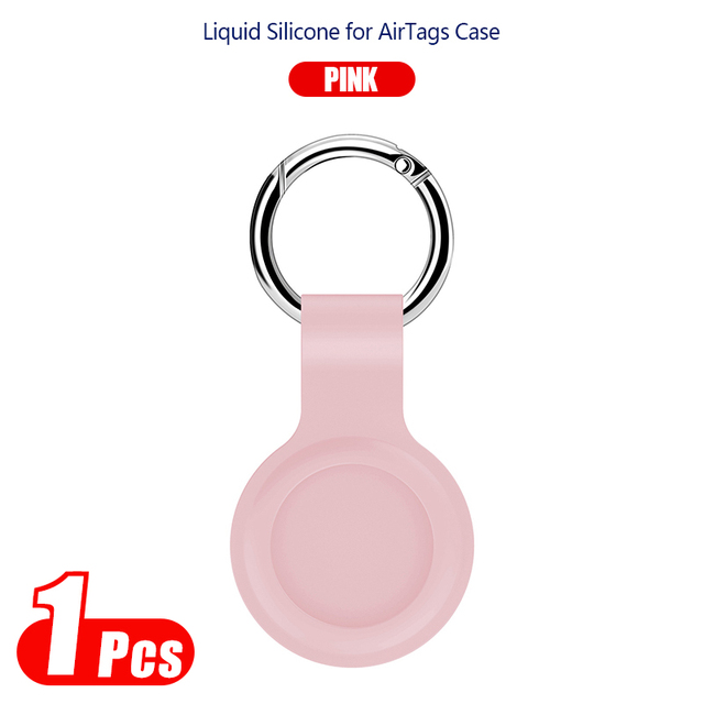 Apple Airtags Liquid Silicone Protective Sleeve Case for Apple Locator Protection Case Location Tracker With Key Buckle