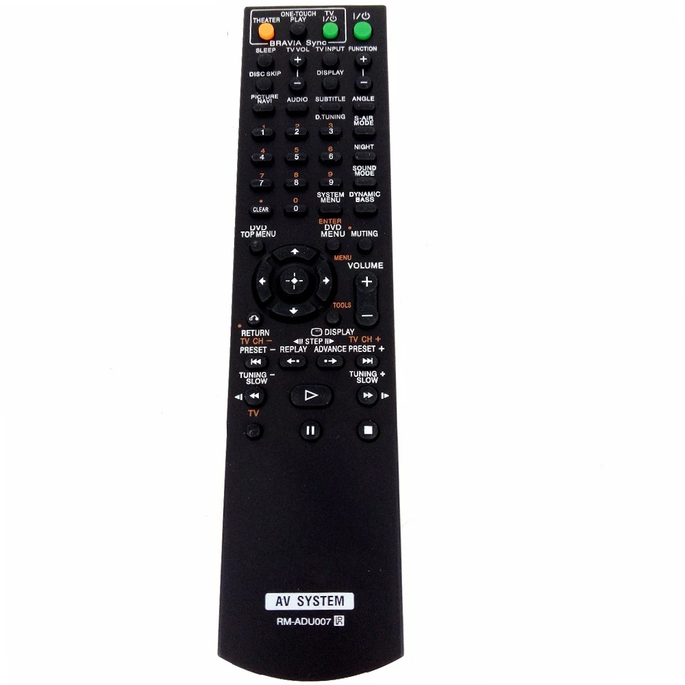 

Remote Control FOR SONY DAV-HDX275 HCD-HDX475 DAV-HDX576WF AV system RM-ADU007