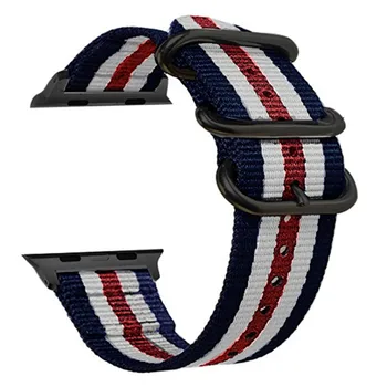 

Nato strap For Apple watch band apple watch 4 3 5 band 44mm 40mm 42mm 38mm iwatch band correa woven nylon Bracelet Watchband