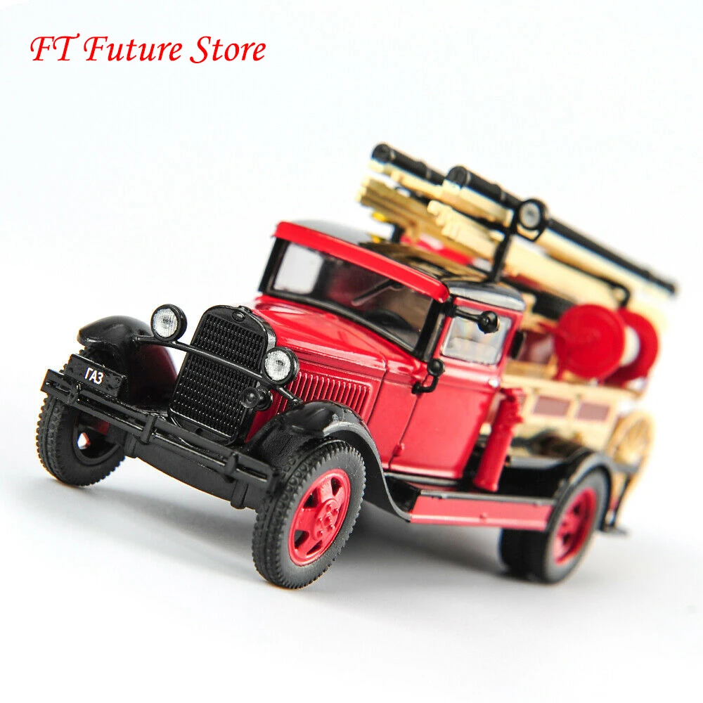 

Collectible 1/43 Scale Diecast Russia Car Model GAZ PMG-1 Classic Fire Truck Model Toys for Children Kids Holiday Gifts