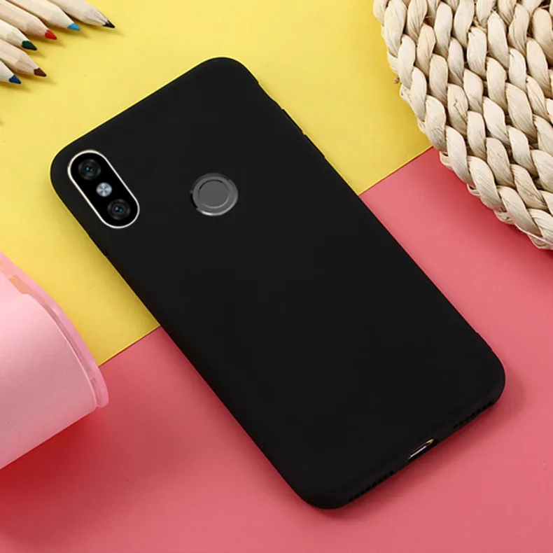 1 Чехол для Xiaomi Redmi Note 6 Pro, чехол-бампер, мягкий ТПУ чехол, карамельный цвет, чехол для Xiaomi Redmi Note 6, защитный чехол - Цвет: 1