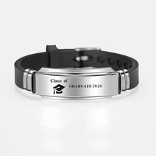 Новое поступление браслет для выпускного из нержавеющей стали силиконовые браслеты креативные вдохновляющие браслеты Ювелирные изделия Подарки