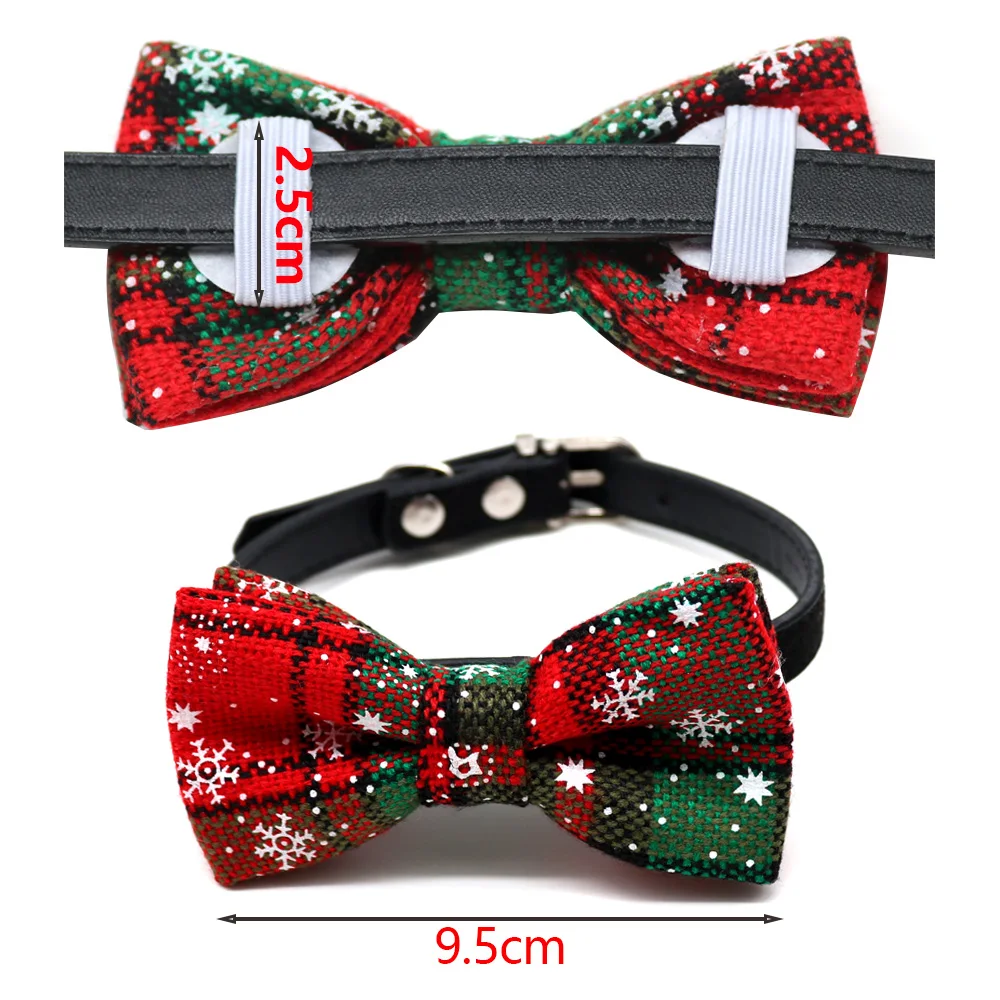 New 50/100pcs Christmas Dog Bows Removable Dog Collar Pet Dog Bow Tie Dog Christmas Accessories Pet Supplies Small Dog Bowties