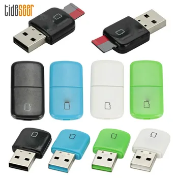 

High Speed Mini USB 2.0 Memory Card Reader For Micro SD TF T-flash Card Adapter Plug and Play for Tablet PC Computer 300pcs
