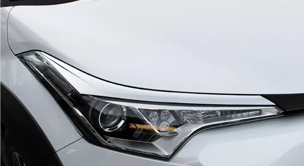Для Toyota C-HR CHR ABS автомобильные фары рамка свет бровей крышка обод хромированный Стайлинг внешние аксессуары