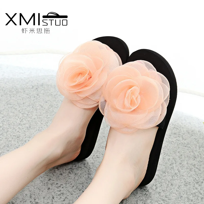 XMISTUO/Летние красивые женские пляжные сланцы для студентов Вьетнамки из