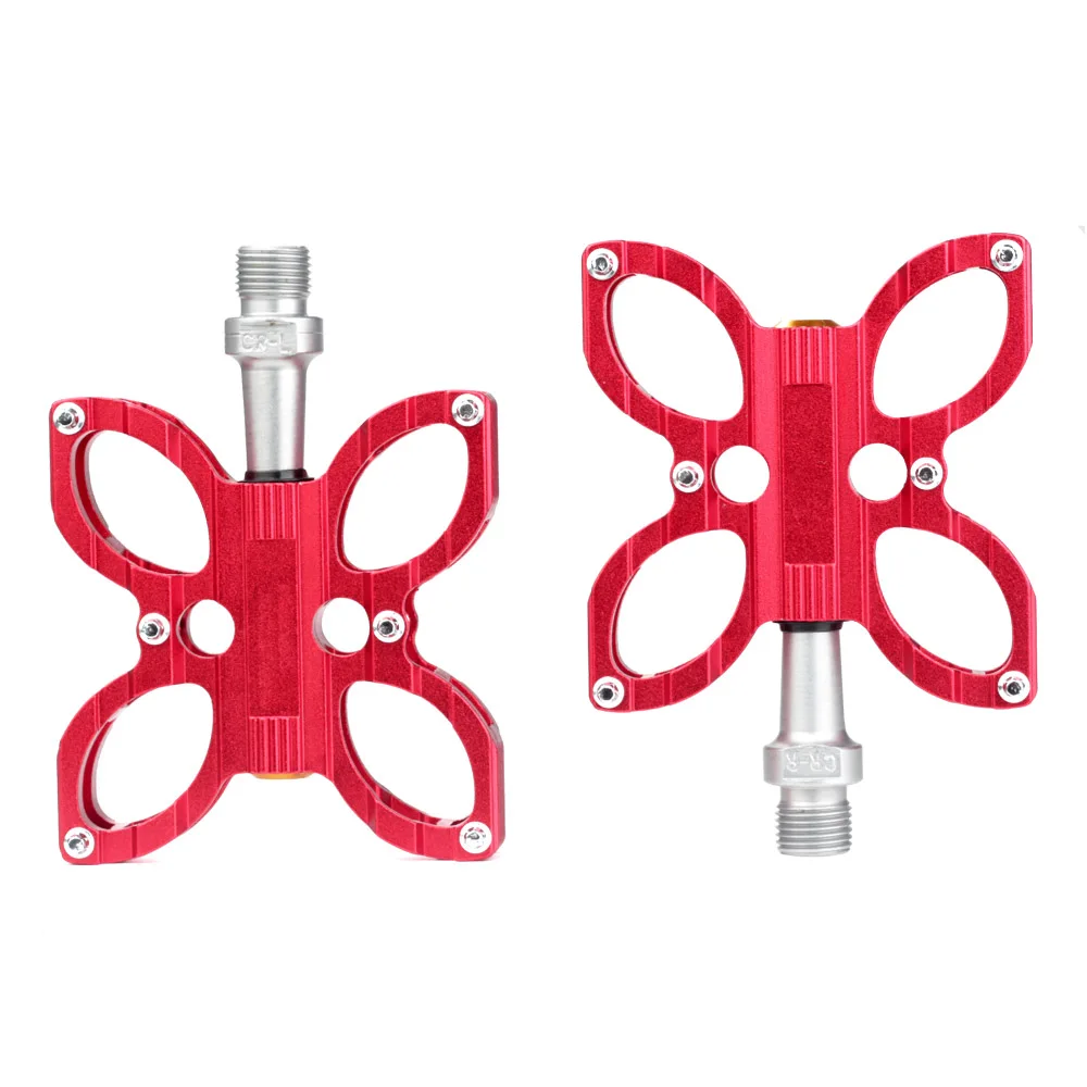 Велосипедные MTB велосипедные педали Нескользящие 2 педали подшипника CNC алюминиевая платформа 6 цветов велосипедные Плоские Педали 9/16 дюймов Запчасти для горного велосипеда