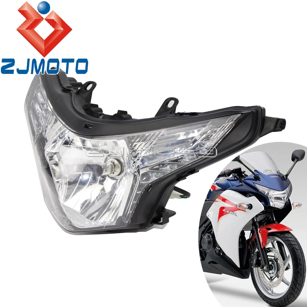 Мотоциклетные фары дневного H4 фар для Honda CBR250R CBR250 2008-2013 2009 2010 2011 2012 передние фары w/поворотными лампами