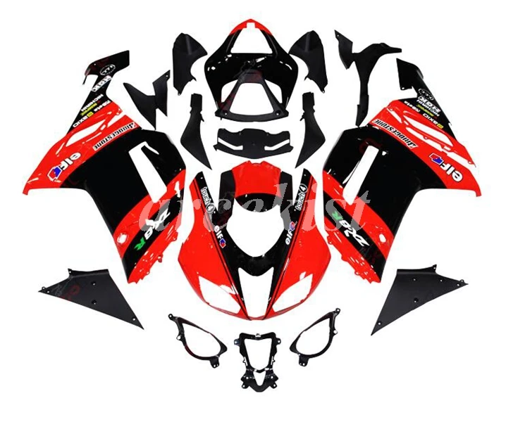 ABS мотоцикл Обтекатели наборы Подходит для Kawasaki Ninja ZX-6R ZX6R 2007 2008 07 08 636 на заказ Зеленый