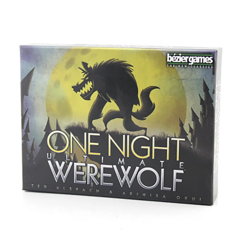 One Night Ultimate Werewolf Kill английская версия держатель карточек настольных игр Мультиплеер Вечерние игры Покер Английский для игры в шахматы, карты