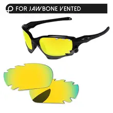Papaviva 24K золотое зеркало поляризованные Сменные линзы для Jawbone Солнцезащитные очки с отверстиями рамка UVA и UVB Защита