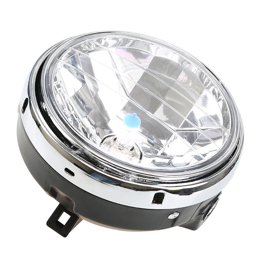 12V Moto Chrome Halogen Headlight Headlamp for Honda CB400 CB500 1300 Hornet 600