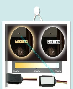 1 Piece Lamp Mirror Touch Dimmer Switch LED Mirror Light Touch Sensor Switch for Home or Hotel Cabinet LED Light Makeup Mirror