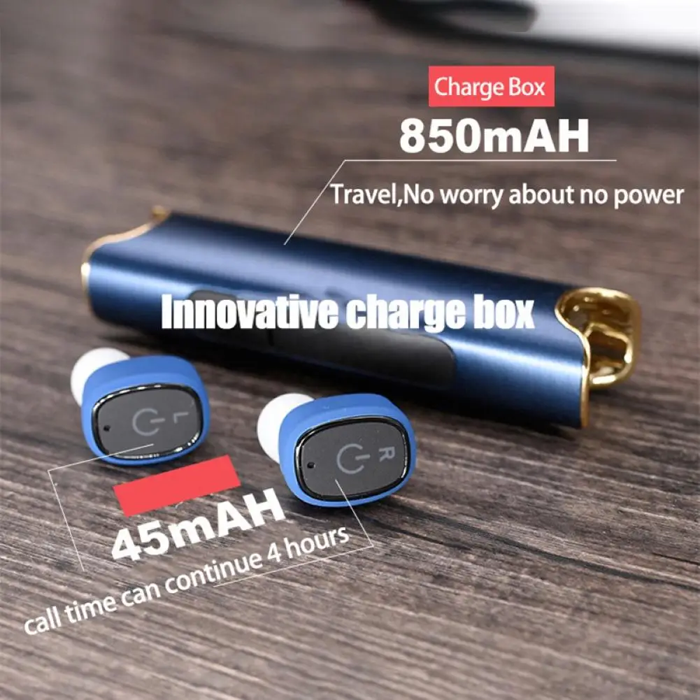 S2 мини Bluetooth беспроводные наушники тяжелый бас стерео водонепроницаемый спортивный наушник с зарядным устройством