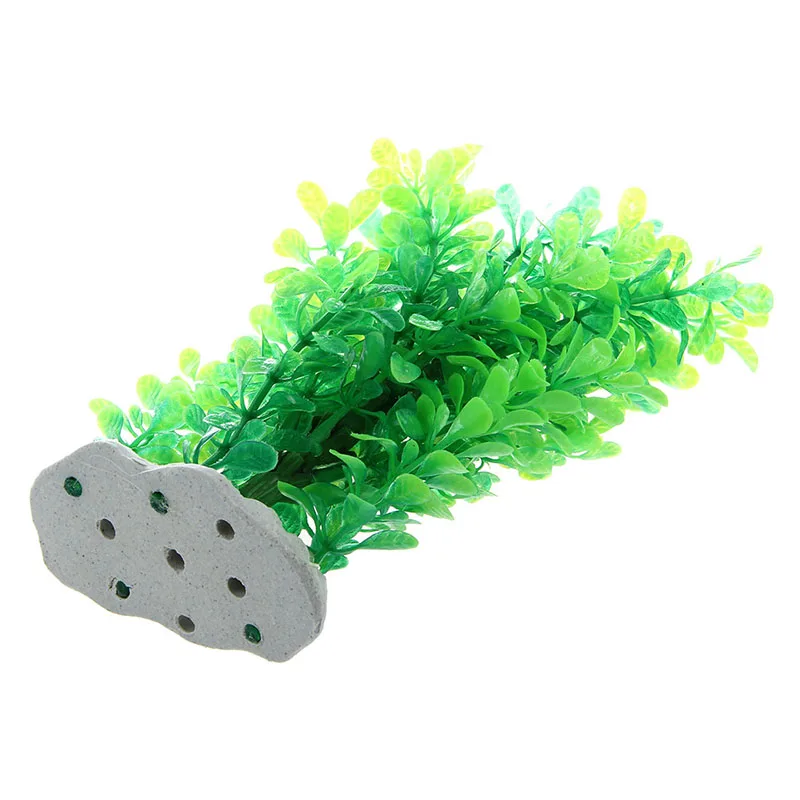 Green Fake Plastic Water Plants for Fish Tank Aquarium Ornament