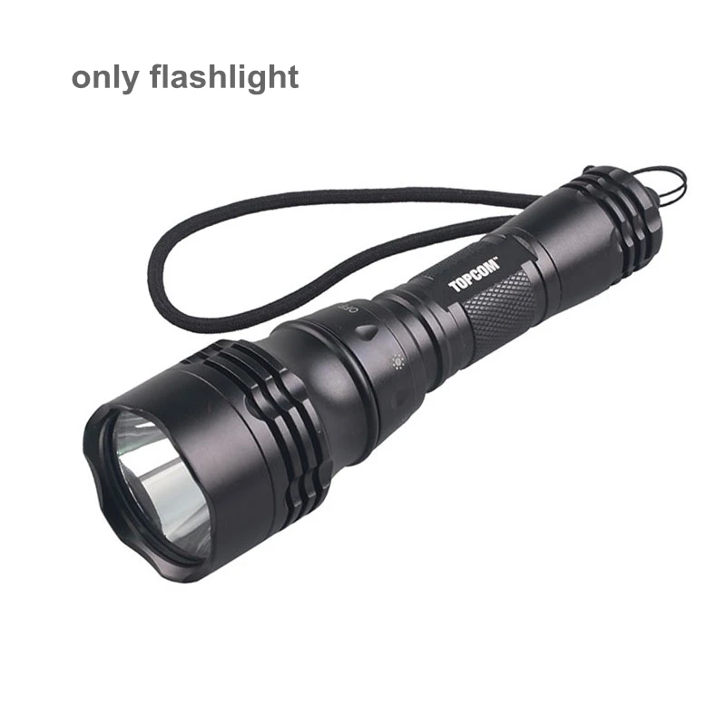 only flashlight TMWT Профессиональный Дайвинг фонарик 18650 мощный Dive Свет XML T6 светодиодные лампы Подводный прожектор факел - Испускаемый цвет: only flashlight
