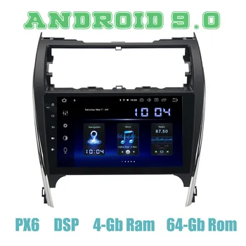 

PX6 Android 9.0 Car GPS Radio Multimedia for toyota camry 2012 2013 2014 USA & Mid-east version with DSP IPS 4+64GB Auto Stereo