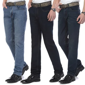 

Jeans Men 2019 Spring and Autumn New Men's Mid-rise Small Straight Jeans Elastic Slim Thin Size Jeans More Sizes 27-36