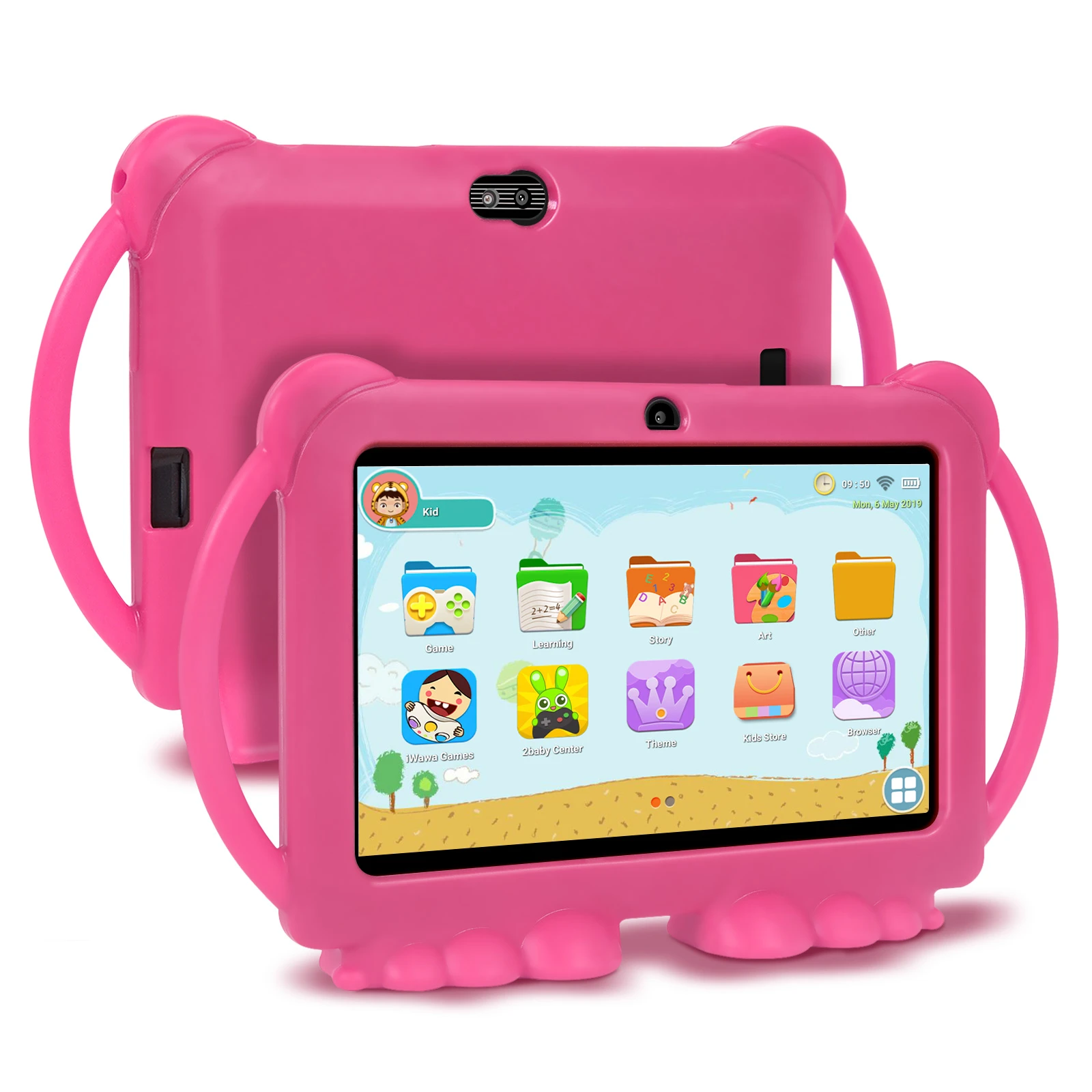 bizon IJver Uittreksel Kinderen Leren Onderwijs Tablet Gift Kids Tablet 7Inch Hd Met Siliconen  Case Usb Charge Quad Core 1Gb 16gb|Tablets| - AliExpress