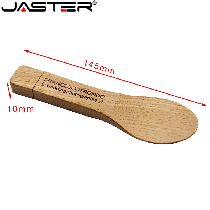 JASTER 64GB стиль клен орех Дерево баррель ложка флэш-накопитель карта памяти, Флеш накопитель 8gb 16gb 32gb 64GB U диск подарок