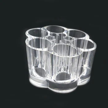 

Cosmetic Box Plum Flower Clear Acrylic Shaped Cosmetic Lipstick Brush Holder Makeup Women's Beauty Designer