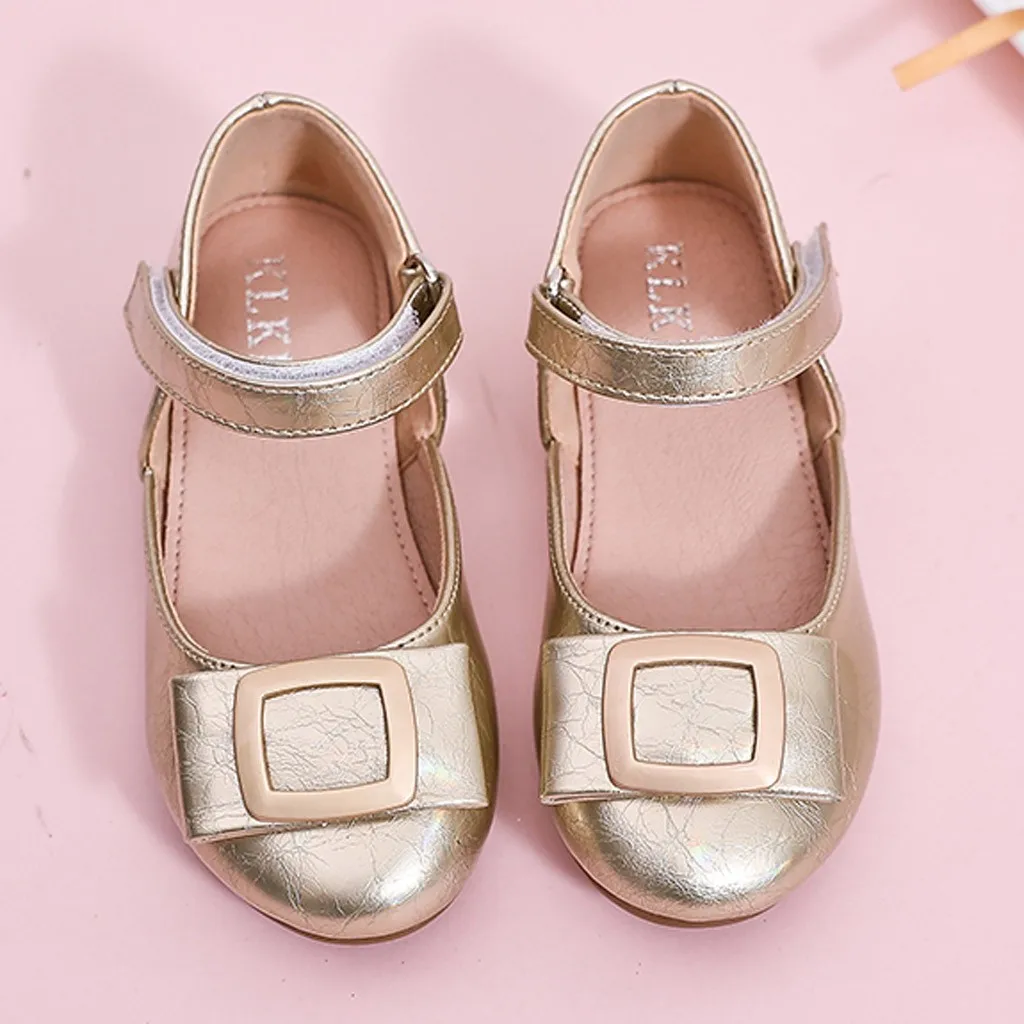 kids shoes for girl princess Sheet metal Kawaii Fashion Shoes cute Light Kid Shoes Children Girls Baby Zapatillas Mujer