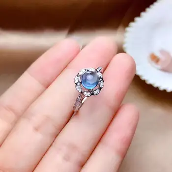 

Natural And Real Topaz Ring Gemstone Wedding Engagement Rings for Women Fine Jewelry Gift Wholesale