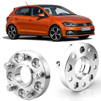

2pcs 1" Wheel Spacers Centric Hub Adapters 5x3.9 57.1mm 14x1.5 Stud For VW Polo