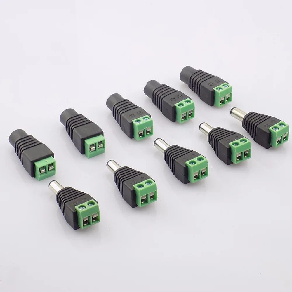 10 пар(20шт) Коаксиальный Cat5 к BNC DC Штекерный соединитель гнездовой разъем переменного тока Переходник Av BNC UTP для видео системы наблюдений Balun