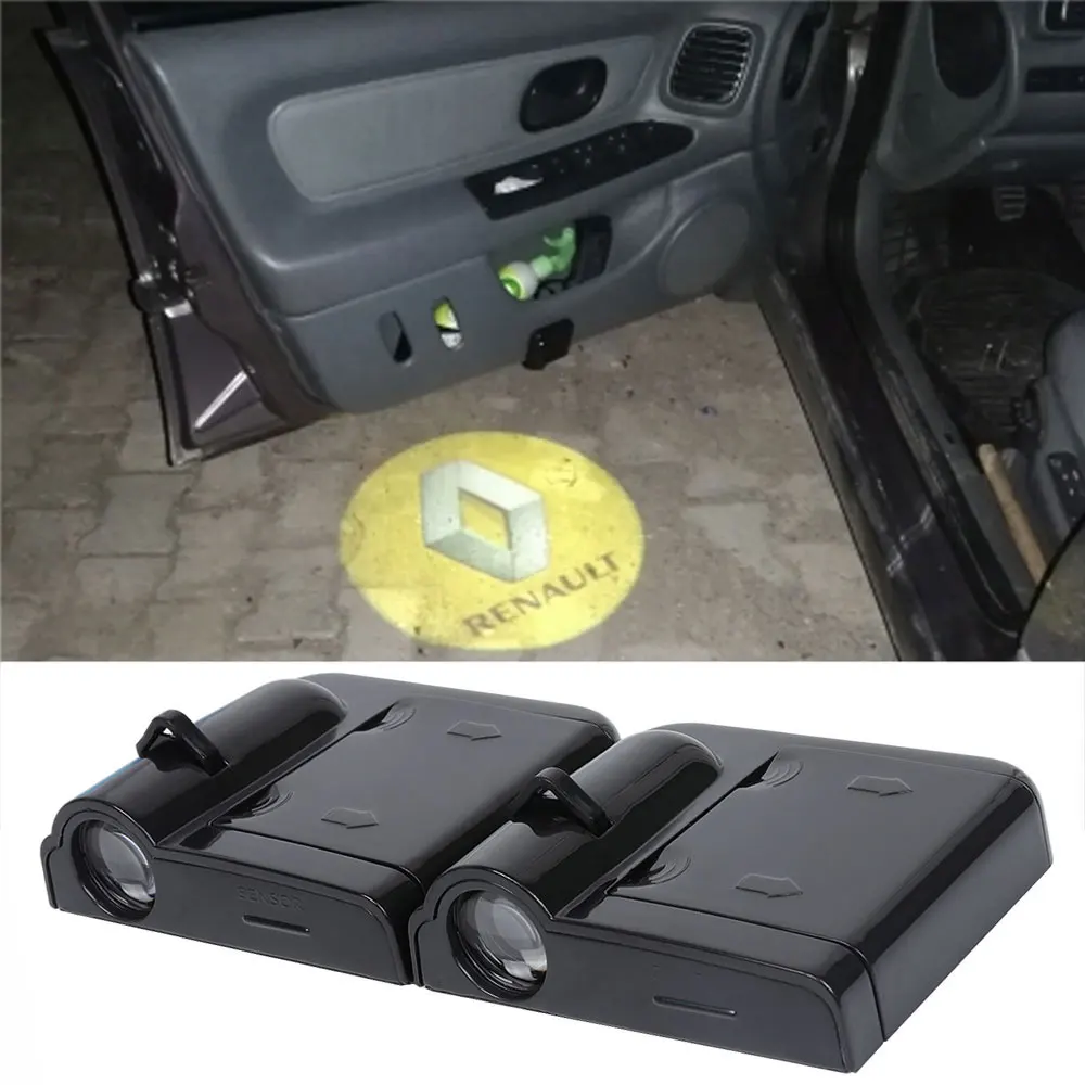 

LED Car Door Logo Projector Welcome Light For Renault Euro Clio Duster Fluence Kangoo Express Koleos Laguna Logan Megane Safrane