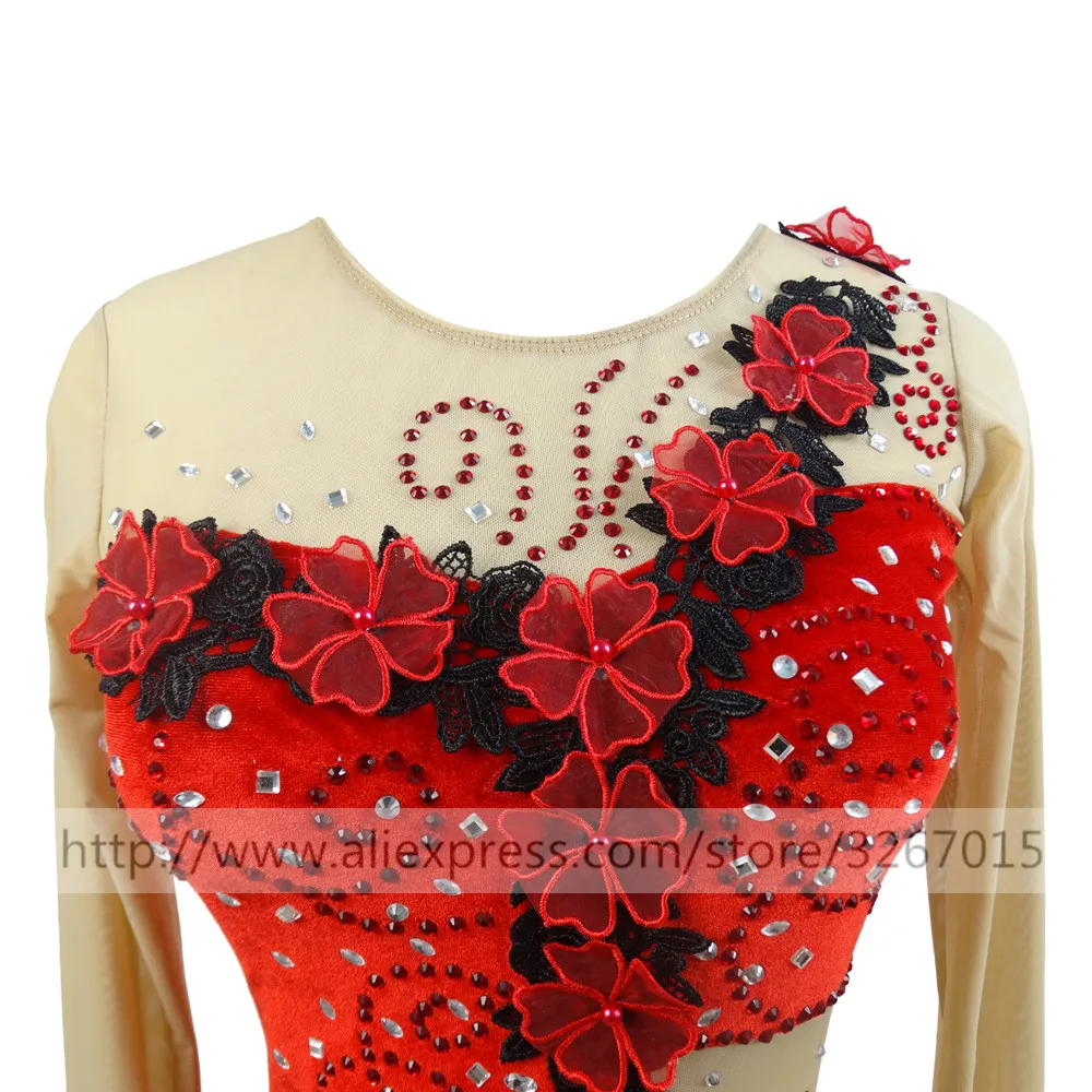 CHICTRY Kunstschaatsjurk voor dames, wedstrijd, lange mouwen, strass, glitter, rolschaatsjurk, opstaande kraag, balletjurk met asymmetrische wikkelrok, dancewear, zwart, S CHICTRY Kunstschaatsjurk voor dames, wedstrijd, lange mouwen, strass, glitter, rolschaatsjurk, opstaande kraag, balletjurk met asymmetrische wikkelrok, dancewear, zwart, S