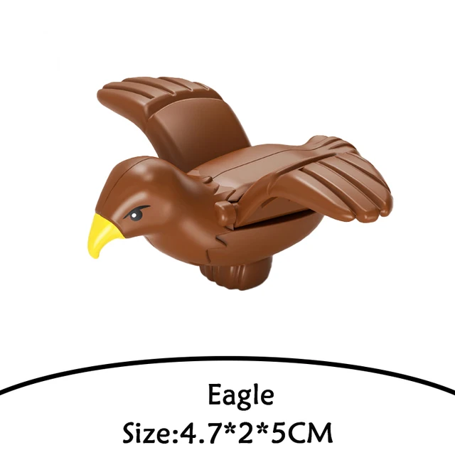 Brick Animal Spelling Building Blocks New Animal Cartoons Sea Flamingo Compatible With Brick Toy For Children Christmas Gift Eagle