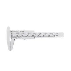 Pied à coulisse en plastique 0 80mm/150mm 0.5mm, outils de mesure à Double échelle, Mini règle à outils pour étudiants, bricolage, fabrication de modèles menuiserie 