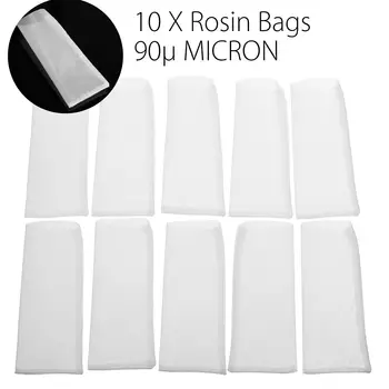 

10 Pcs 2''x4.5'' 90u Micron Rosin bags Nylon Screen Heat Oil Water Press Filter Tea Rosin Bag Squish Bags