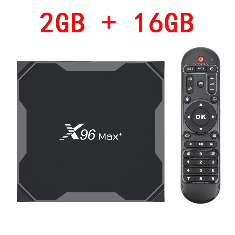 X96 Max plus Smart tv Box Android9.0 четырехъядерный процессор Amlogic S905X3 4 ГБ 32 ГБ 64 Гб 2,4G и 5,0G WIIF BT4.0 1000M 8K HD Netflix телеприставка - Цвет: 2G 16G TV BOX