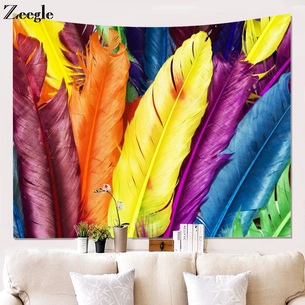 Zeegle Tapestry Wall Hanging Psychedelic Decorative Wall Tapestry Art Wall Carpet Office Decor Carpet Beach Towel Wall Tapestry