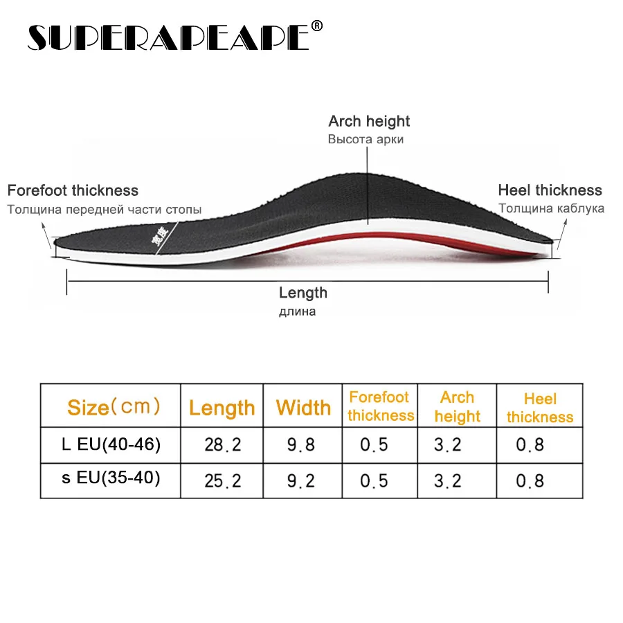 Ортопедические стельки EVA с плоскостопием, ортопедические стельки для облегчения давления воздуха, амортизирующие стельки