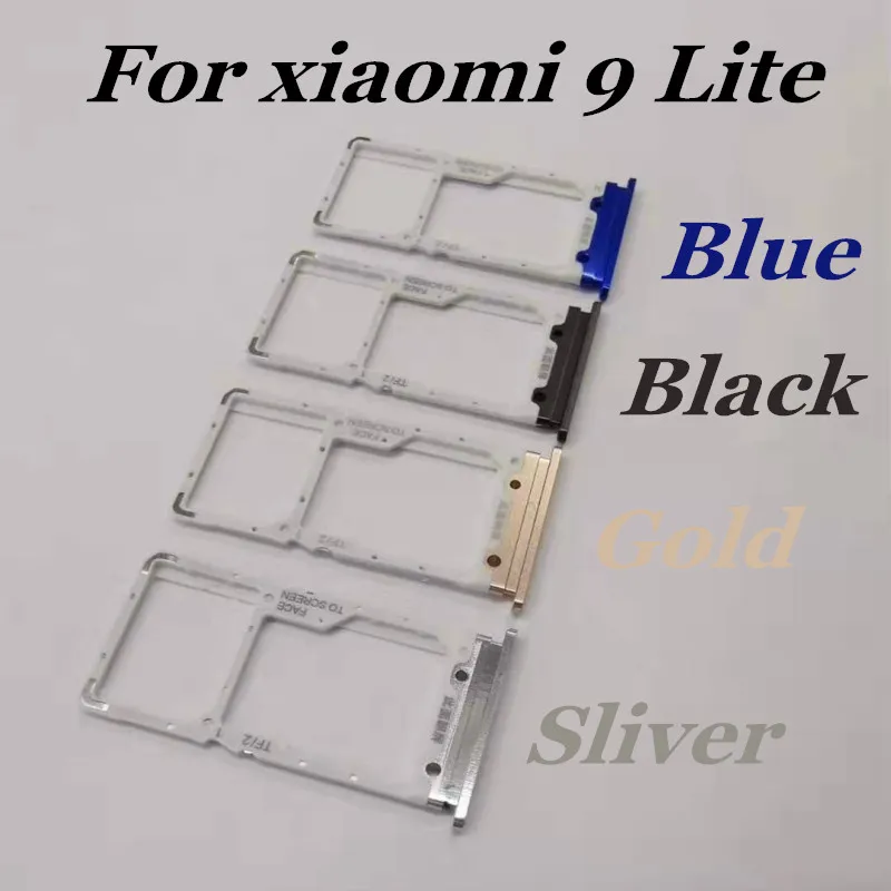 Для Xiaomi 9 Lite лоток для sim-карты+ адаптер карты Micro SD Разъем Слот держатель для Xiaomi 9 Lite spair запчасти