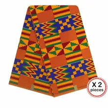 Африканская вощеная ткань принтом Анкара швейная Анкара африканская Ткань 6 ярдов Нигерия хлопок Гана ткань для платья 91017