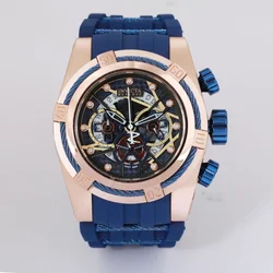 ghost face quartz tape three eye six needle watch men's trend Genuine Hot Fashion New Arrivals Time limited