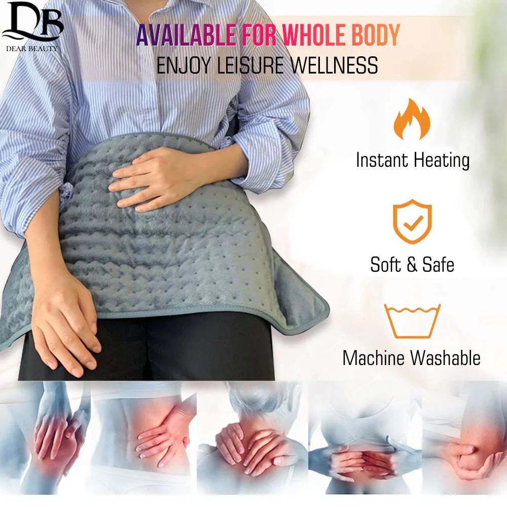 60*30cm Electric Heating Pad Blanket Timer Physiotherapy Heating Pad